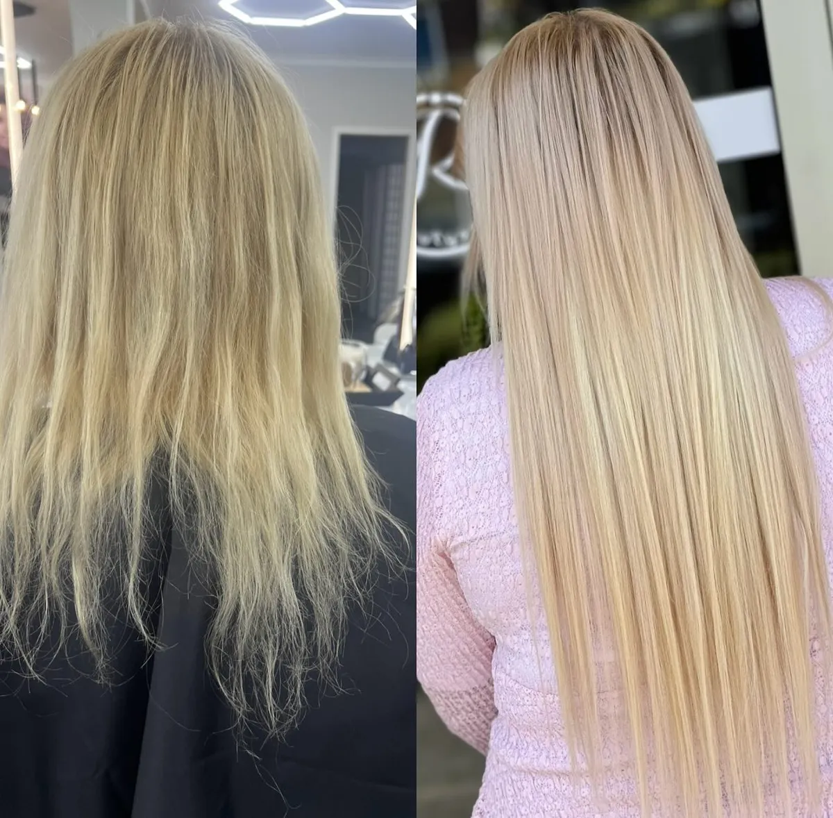 Vorher-Nachher: Karamell-Blond Balayage